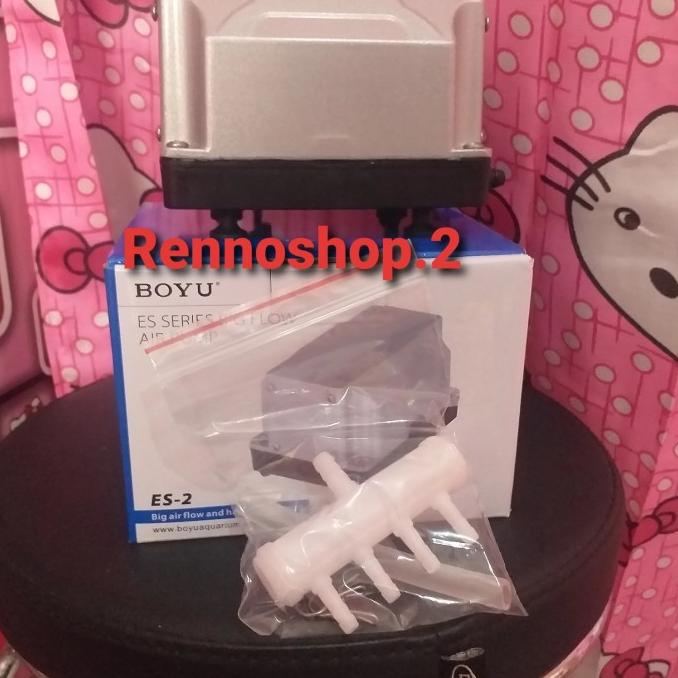 BOYU POMPA UDARA AERATOR ES-2 SILVER ORIGINAL100%