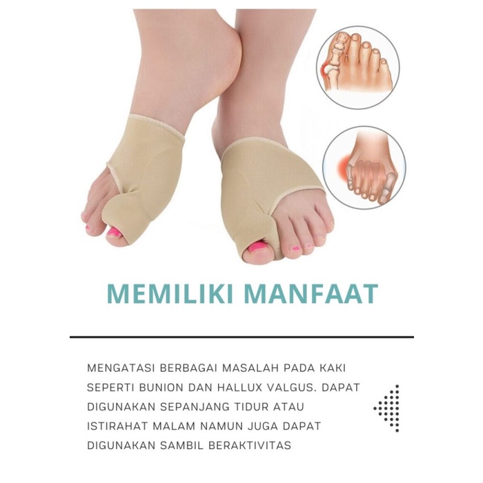 BAROKAH GAMIS Foot Brace Korektor bunion hallux valgus treatment terapi nyeri kaki