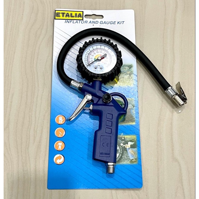 Isi angin dan ukur angin ban mobil, truk, ada meteran 2 fungsi