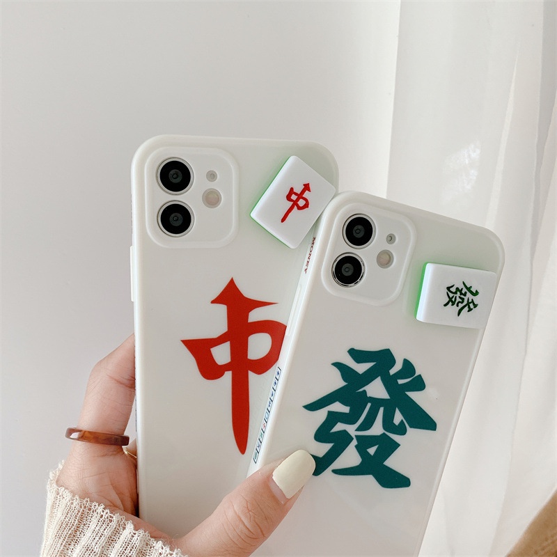 Soft Case Hp Gambar Mahjong Untuk Iphone 7 / 8plus / X / XR / XS / 11 / 12 / 13pro MAX / SE 2020