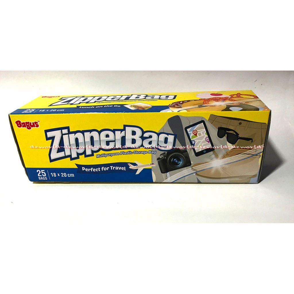 Zipperbag Tipple Lock 18X20cm Bagus Plastik Dengan Perekat Cocok Untuk Kulkas Freezer Plastic Storage Bag isi 25 bag BPA Free Dry