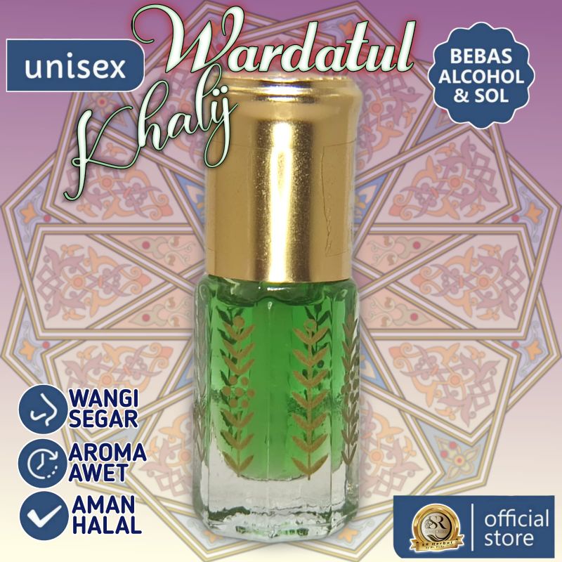 Parfum Sholat Parfum Habaib Wardatul Khalij Kemasan Tola Padi Ukuran 3 , 6 dan 12 ml 100% Murni Bibit Parfum Tidak Mengandung Campuran Apapun