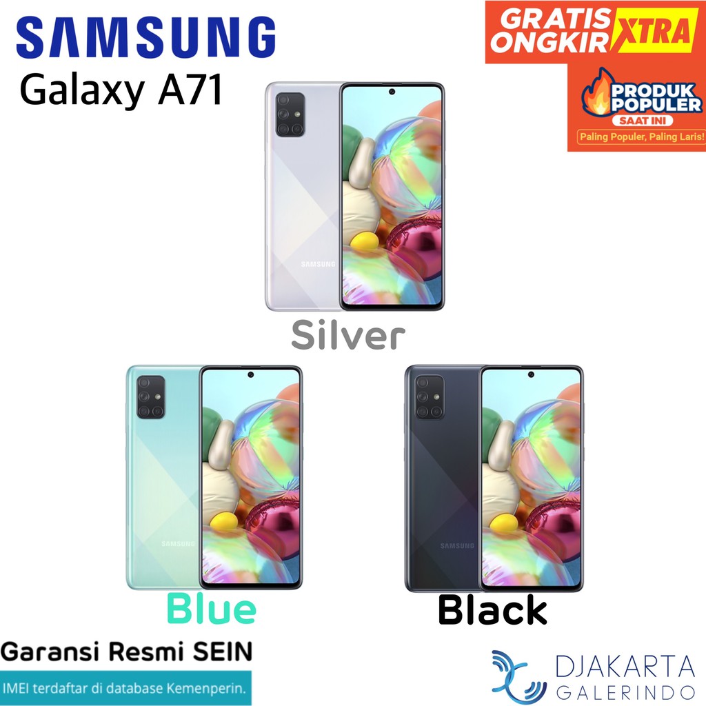 Samsung Galaxy A71 8/128 GB - Garansi Resmi SEIN | Shopee
