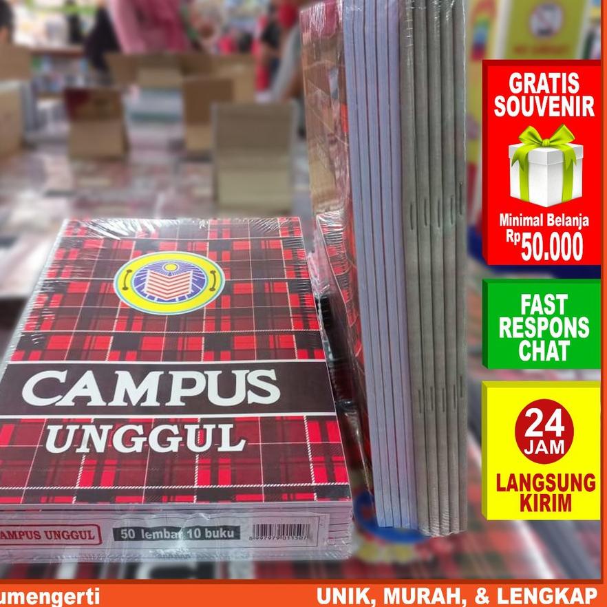 

Big Sale IDOLMART Buku Tulis Campus Unggul isi 50 Lembar Buku Tulis Sekolah Boxy