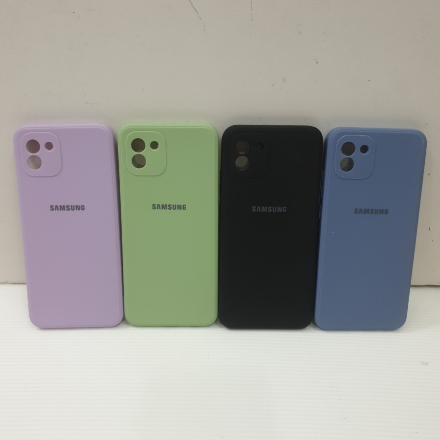 SAMSUNG A03 A32 4G A52S 5G A52 A52 5G A72 A72 5G CASE SILKY BLUDRU SOFTCASE LOGO SILIKON WARNA KARET FINISH MATTE CASING COVER