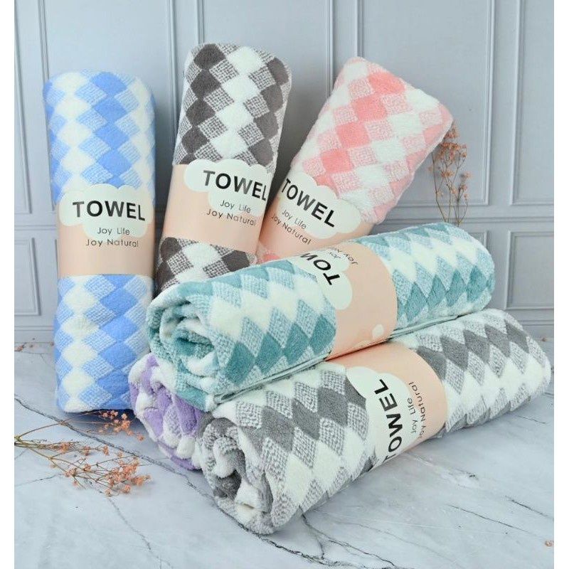 HANDUK BAYI || HANDUK MICROFIBER BAYI DEWASA TOWEL XIANJUZUAN || HANDUK MANDI BAYI || HANDUK DEWASA 