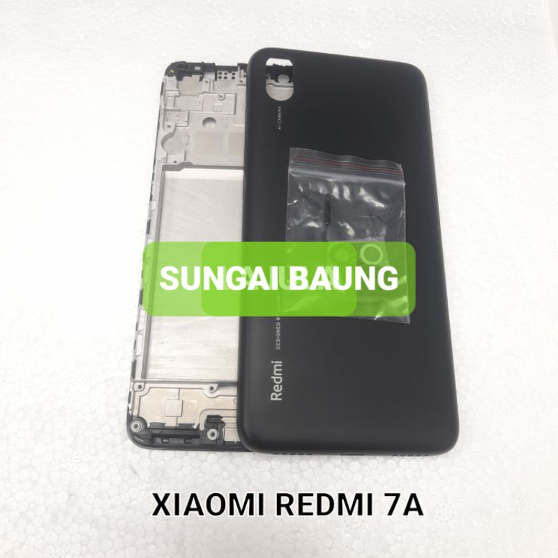 KESING HOUSING CASING FULL SET XIAOMI REDMI 7A FRAME + BACKDOOR