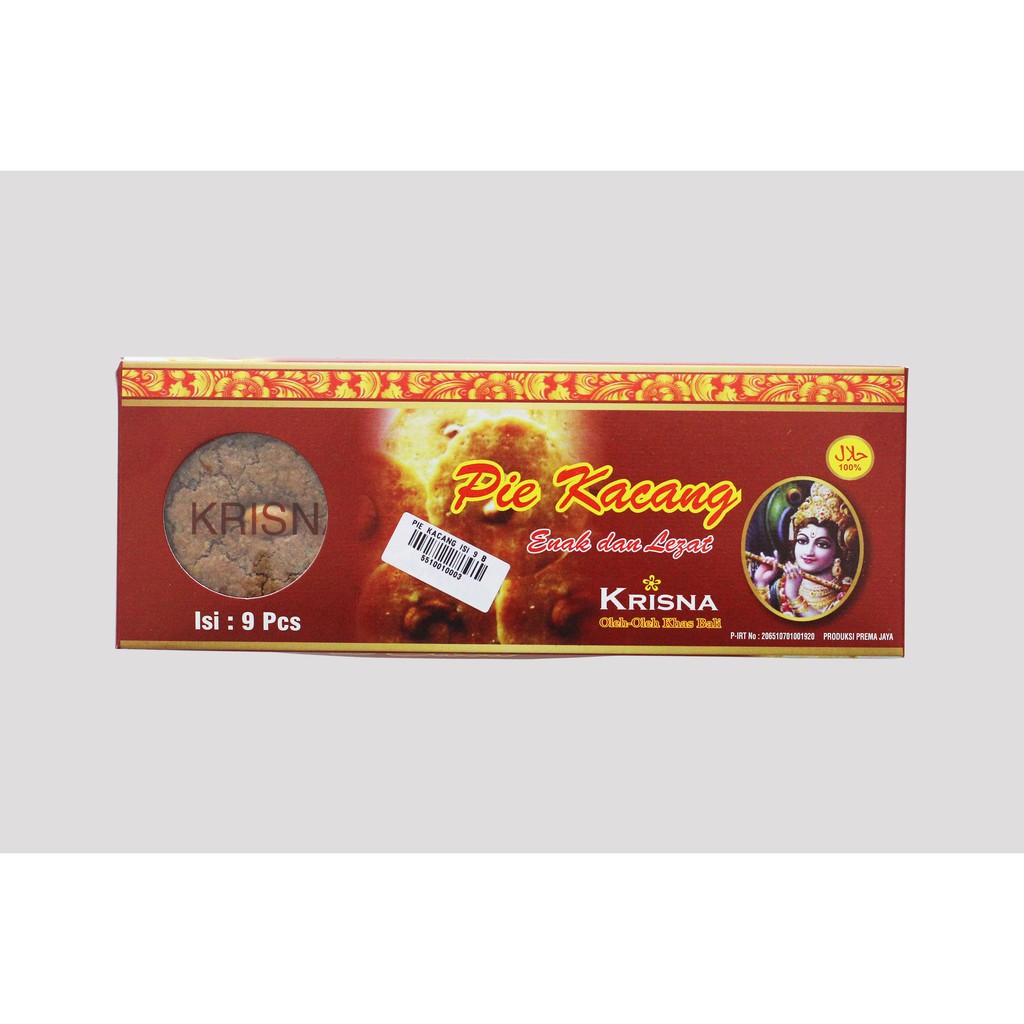 

Pie Kacang KRISNA Khas Bali Isi 9pcs (varian 4 rasa)