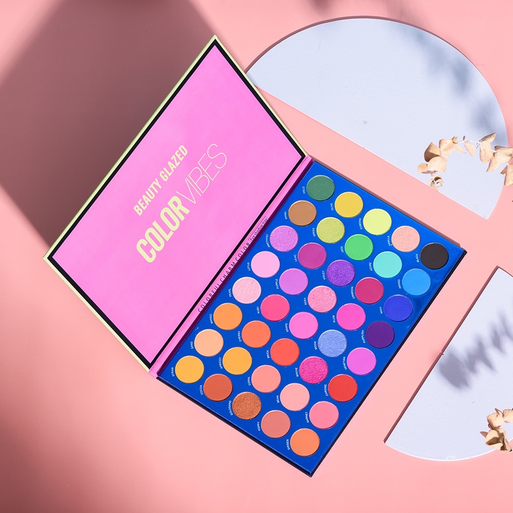 Beauty Glazed Color Vibes 40 Color Eyeshadow Matte Eyeshadow Palette Beauty Glazed Eyeshadow Beauty Glazed