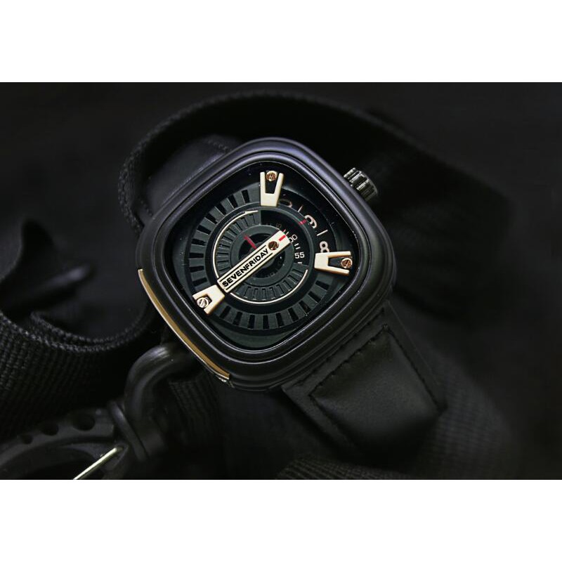 SEVEN FRIDAY JAM TANGAN PRIA KULIT MANUAL