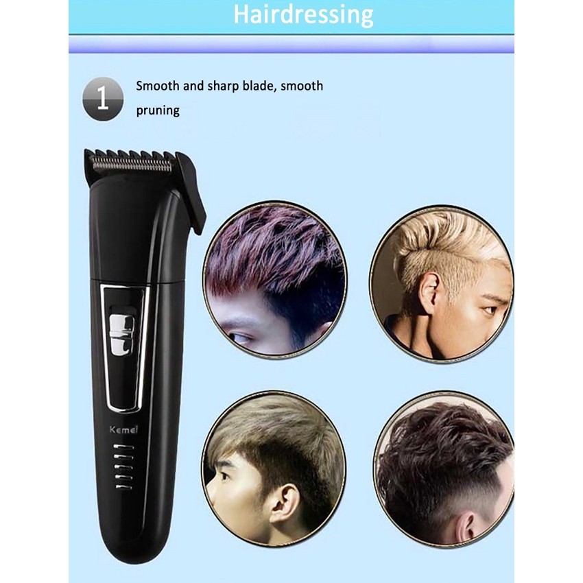 Alat Cukur Rambut Kumis Bulu Kemei KM-6558 Shaver hair trimmer clipper