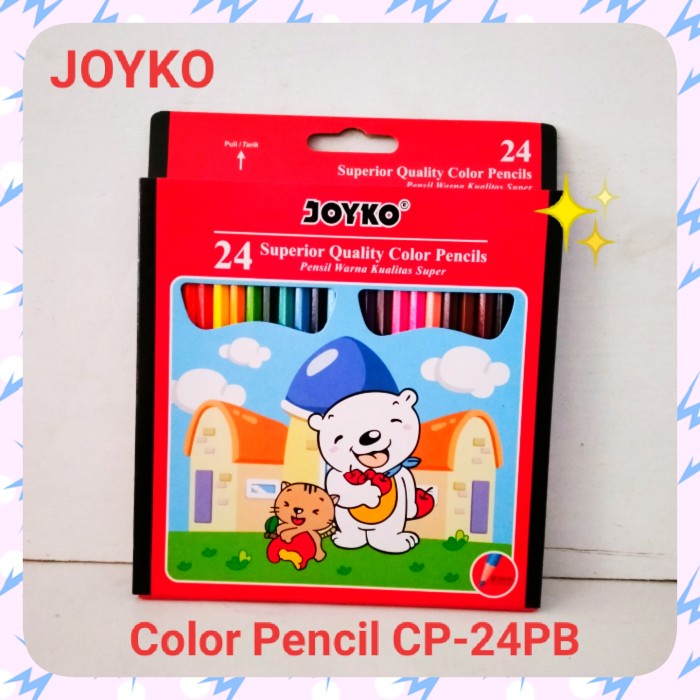 

Sale Pensil Warna Joyko Cp-24Pb (24 Warna). Promo