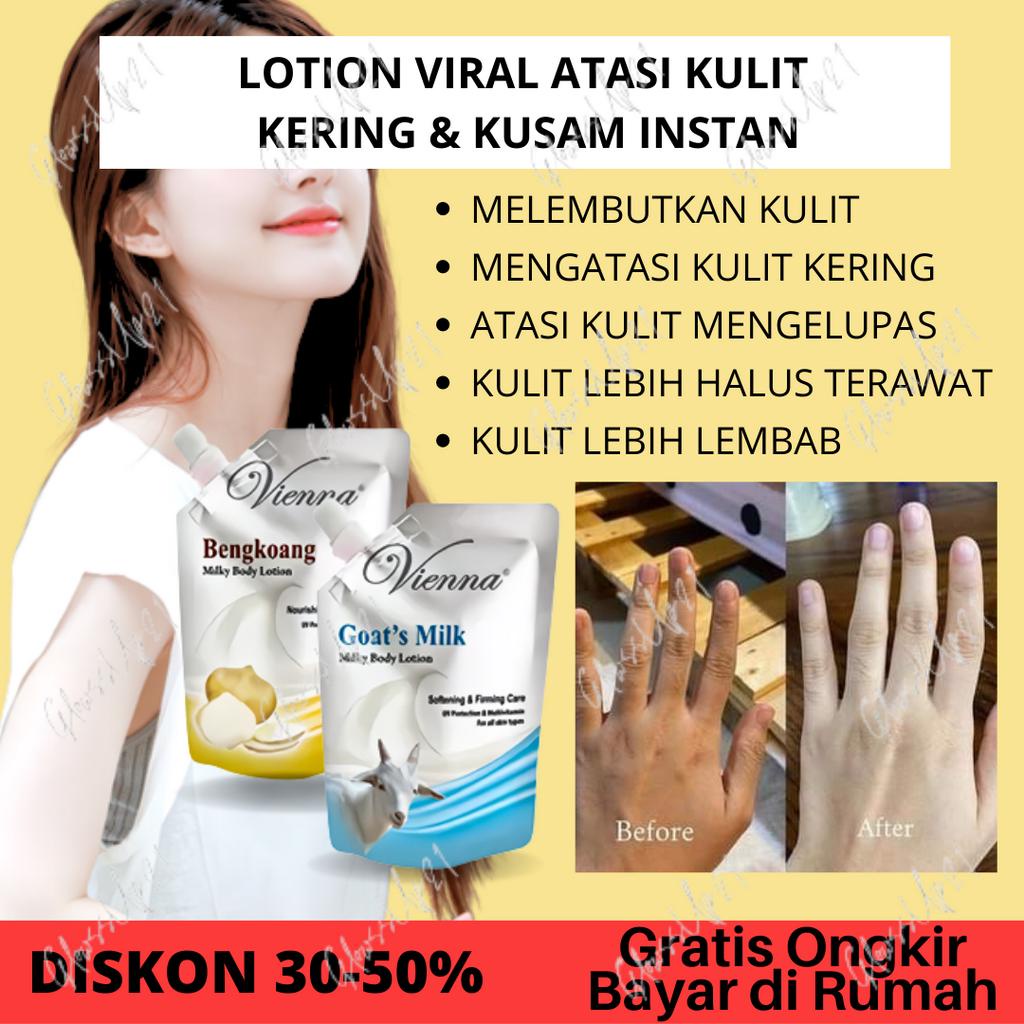 VIENNA MILKY BODY LOTION 250GR SACHET - LOTION VIENNA SACHET ORIGINAL - GOAT MILK