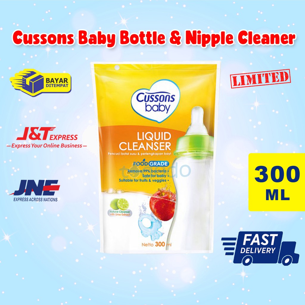 Cussons Baby Bottle &amp; Nipple Cleaner 300 ml - Pencuci Botol
