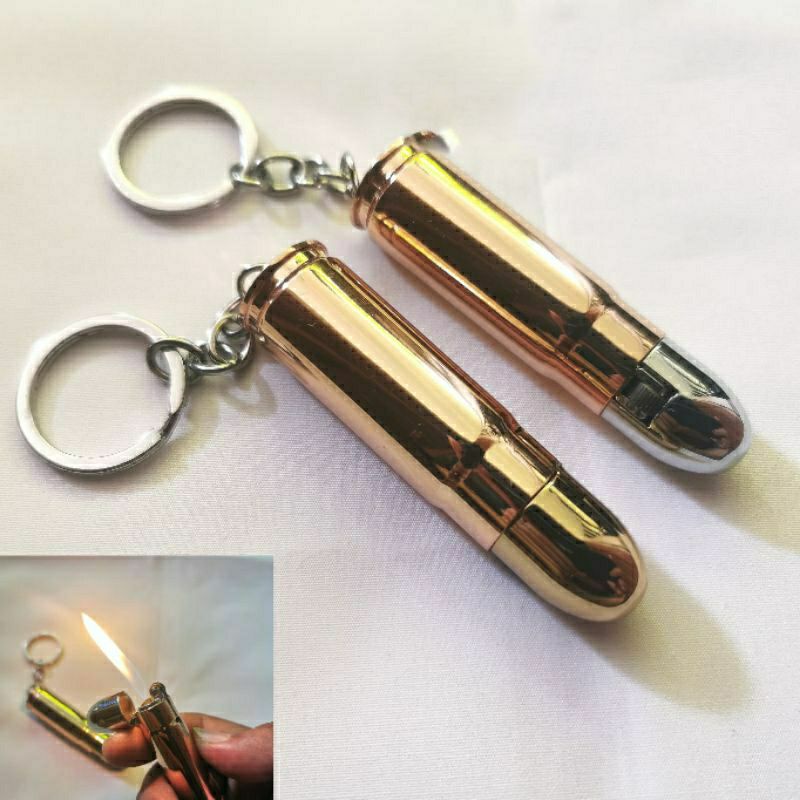 Korek Api Gantungan Kunci Peluru