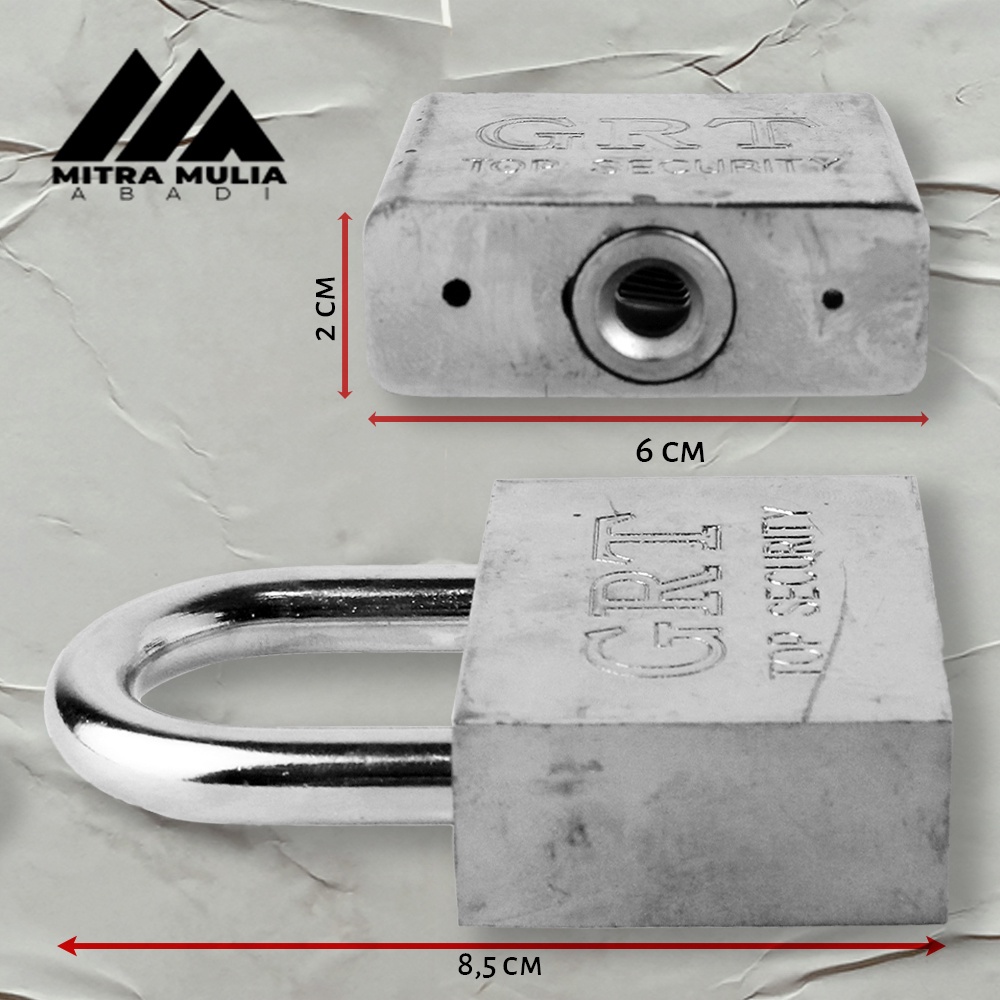 Kunci Gembok Rumah 60 M l Leher Pendek l Iron Pad Lock | gembok rumah | gembok pagar | kunci gembok multifungsi