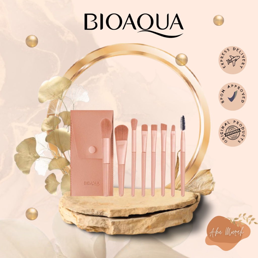 ✨ AKU MURAH ✨Bioaqua Kuas Set Make Up / Mini Travel Make Up Brush