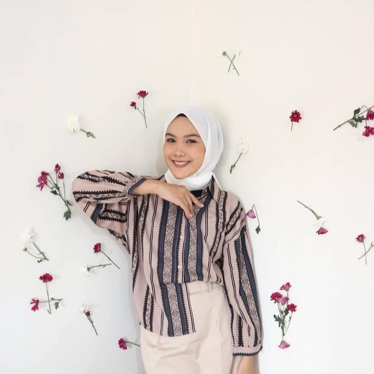 ℮ KEMEJA KATUN RAYON MOTIF/KEMEJA RAYON VISCOSE/KEMEJA BUSUI MOTIF ☊