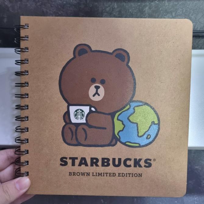 

Office & Stationery | Buku Tulis | Starbucks X Line Friends Brown Limited Earth Day Edition Notebook | Best Seller
