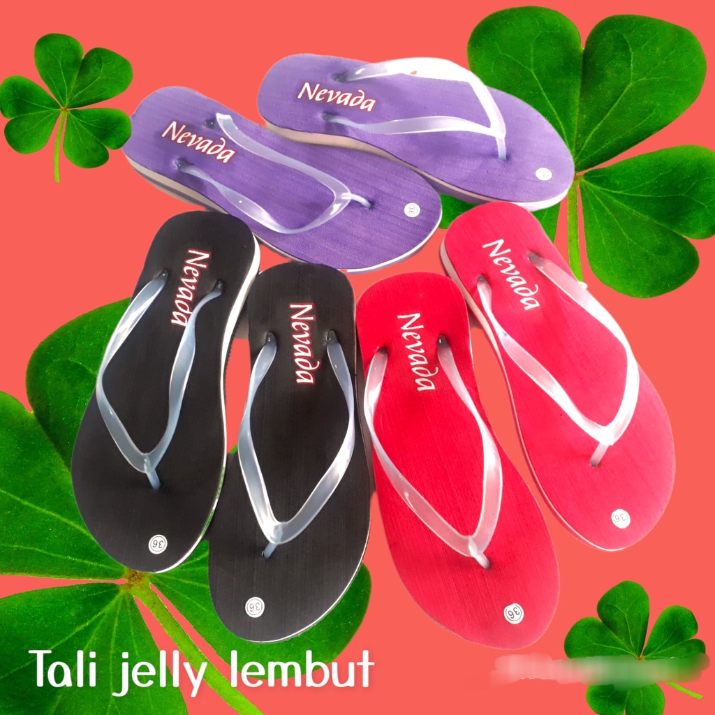 JB SANDAL JEPIT  WANITA HAK DEWASA TERBARU TALI JELLY