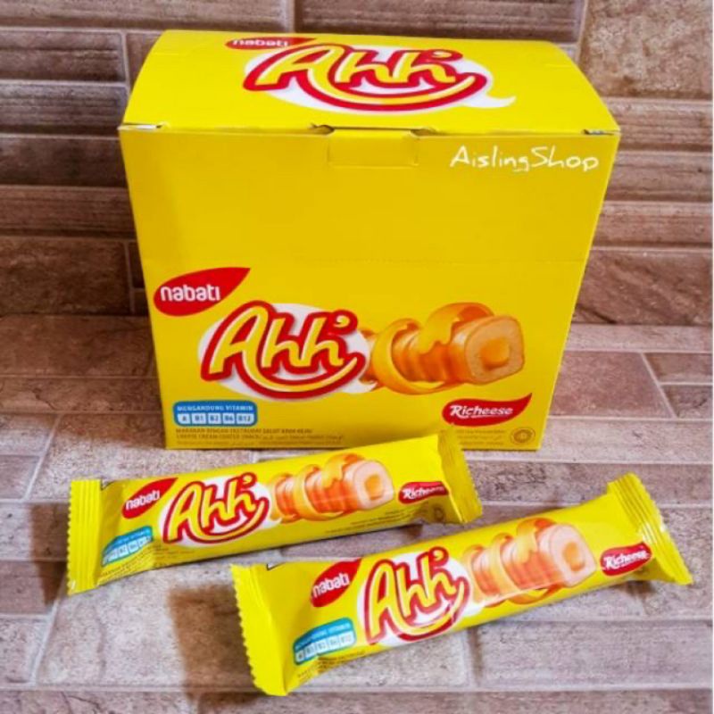 

reachesse nabati Aahh/triple roll keju, netto 5,5g 10 pcs perbox