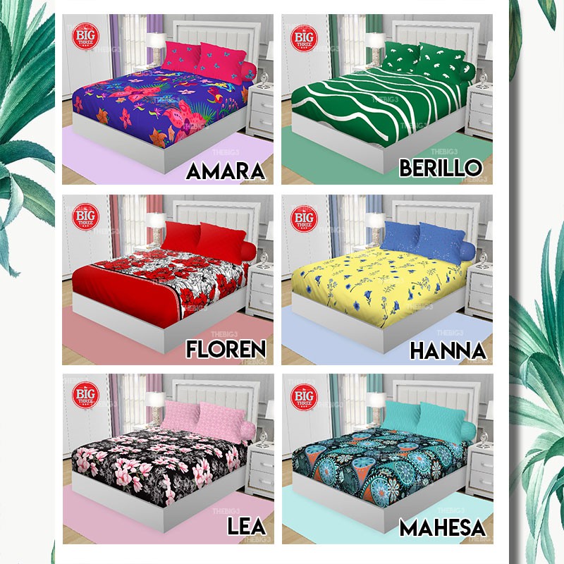 Sprei CALIFORNIA 180x200 / 160x200 motif Cosmo Rein Tory Levin Royale Verena Mirah Megumi Raisha Rosalba Shaba Savana - 180 King 160 Queen SP