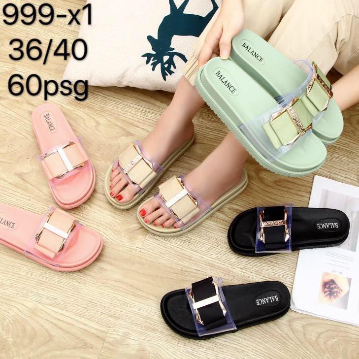 « WVI balance 999/sandal wedges jelly/sandal jelly wanita Model Baru