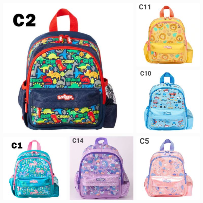 Ransel Smiggle Anak PG TK/Backpack Anak Laki-Laki/Perempuan