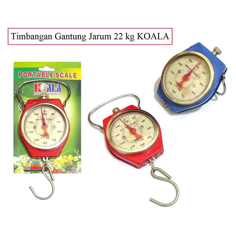 Timbangan Gantung 2 Kg 2kg Timbangan gantung mini timbangan jarum serbaguna 2kg hanging scale 2kg Koala