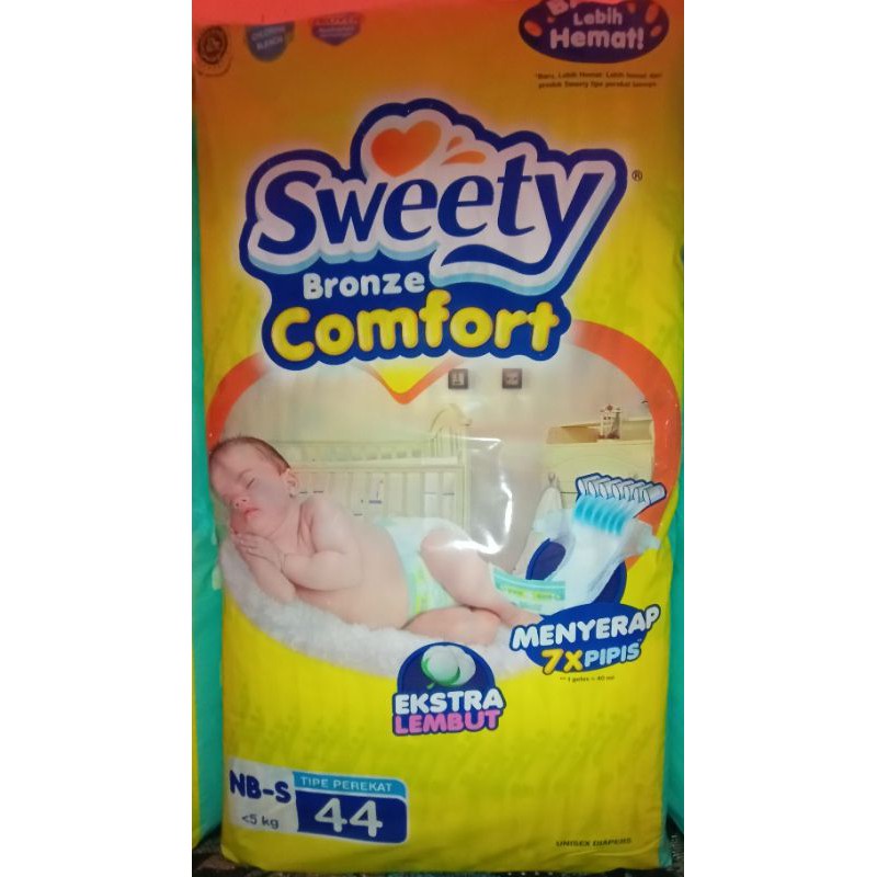 Pampers Sweety Bronze Comfort NB-S (New Born) 44