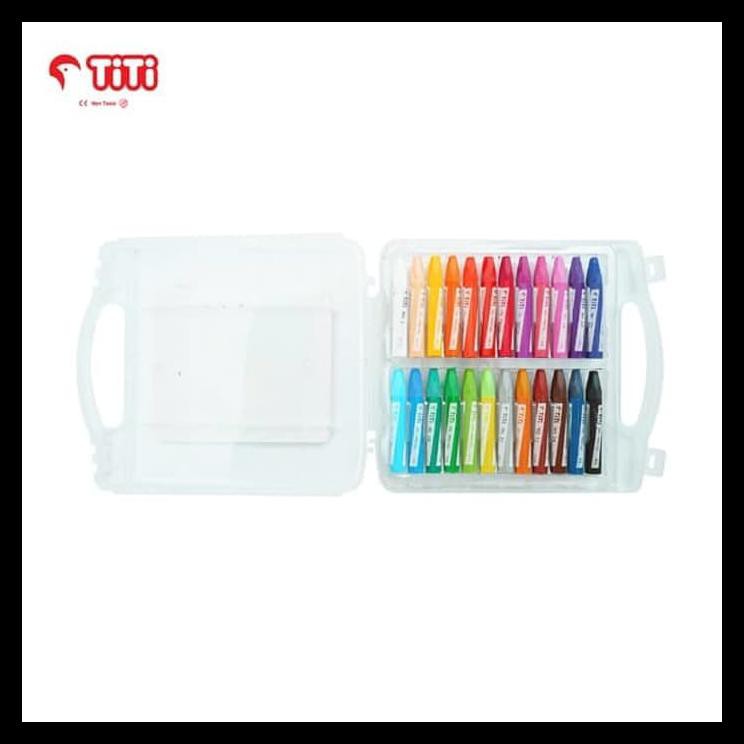 

DISKON OIL PASTEL / KRAYON MINYAK TITI TI-P-24S / 24 WARNA / COLORS PERALATAN MELUKIS MURAH