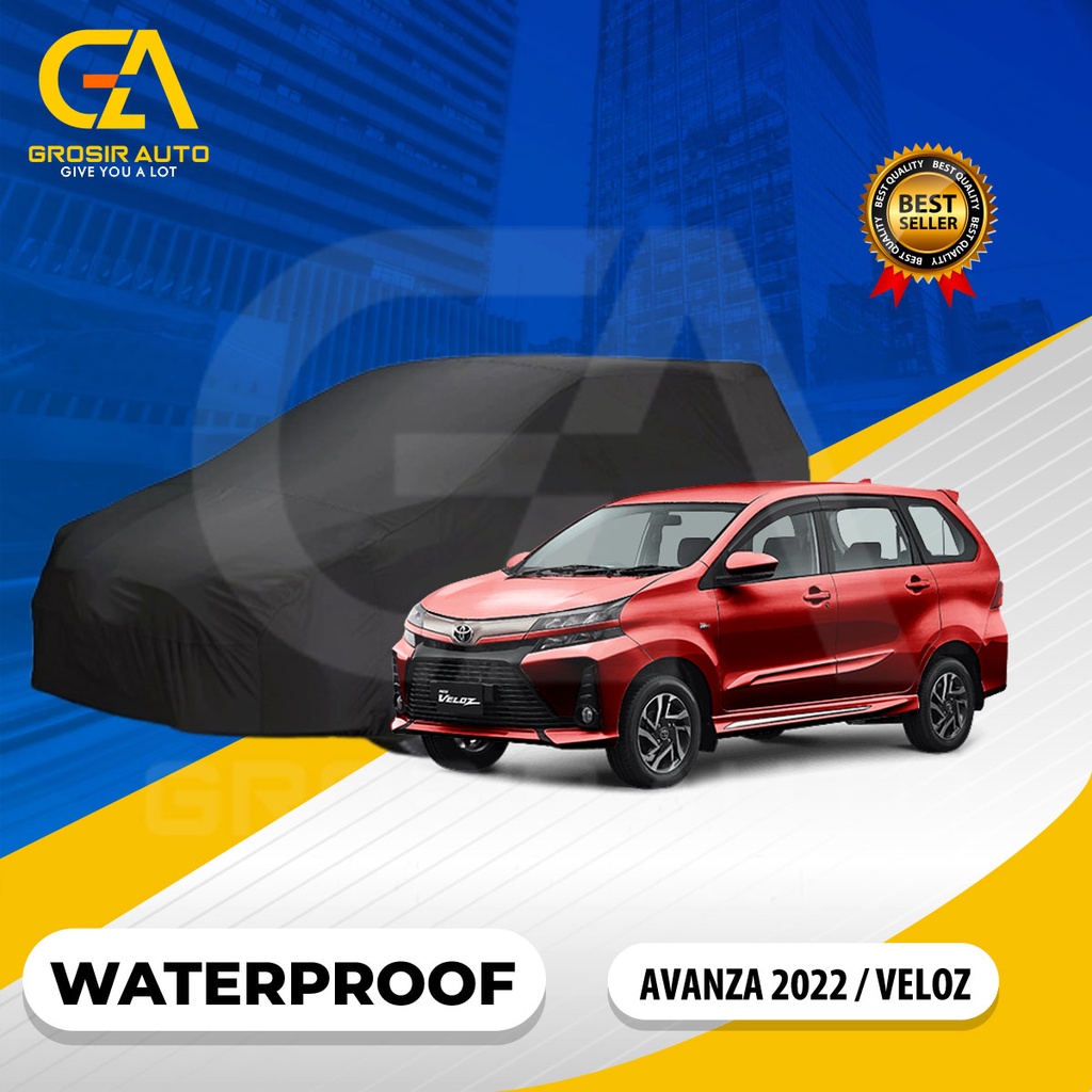 Sarung Body Cover Mobil Hitam /Sarung Penutup Mobil AVANZA 2022 VELOZ Waterproof