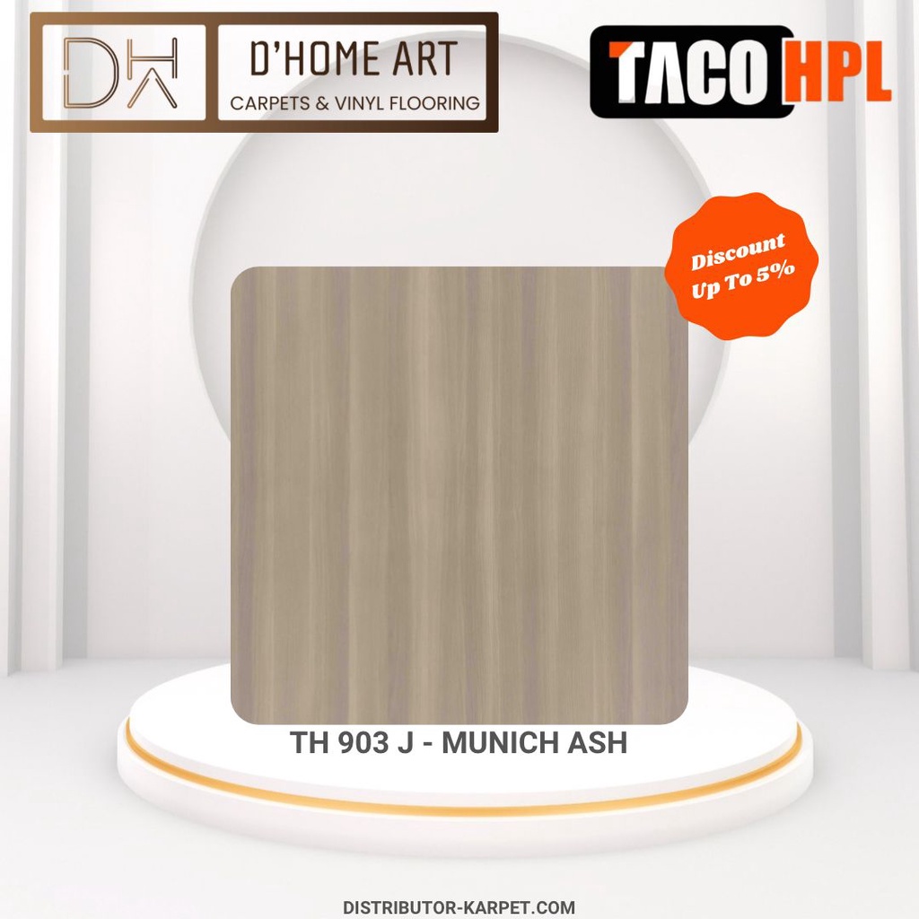 Taco HPL Woodgrain - Munic Ash