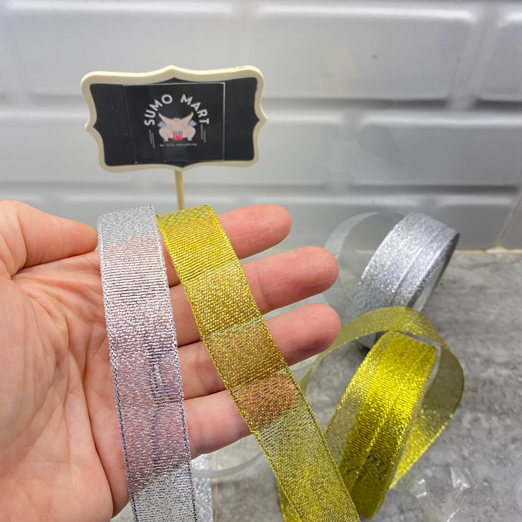 

PITA GLITER GOLD 2CM / PITA GLITER SILVER 2CM / PITA KAIN GLITER EMAS PERAK 2METER