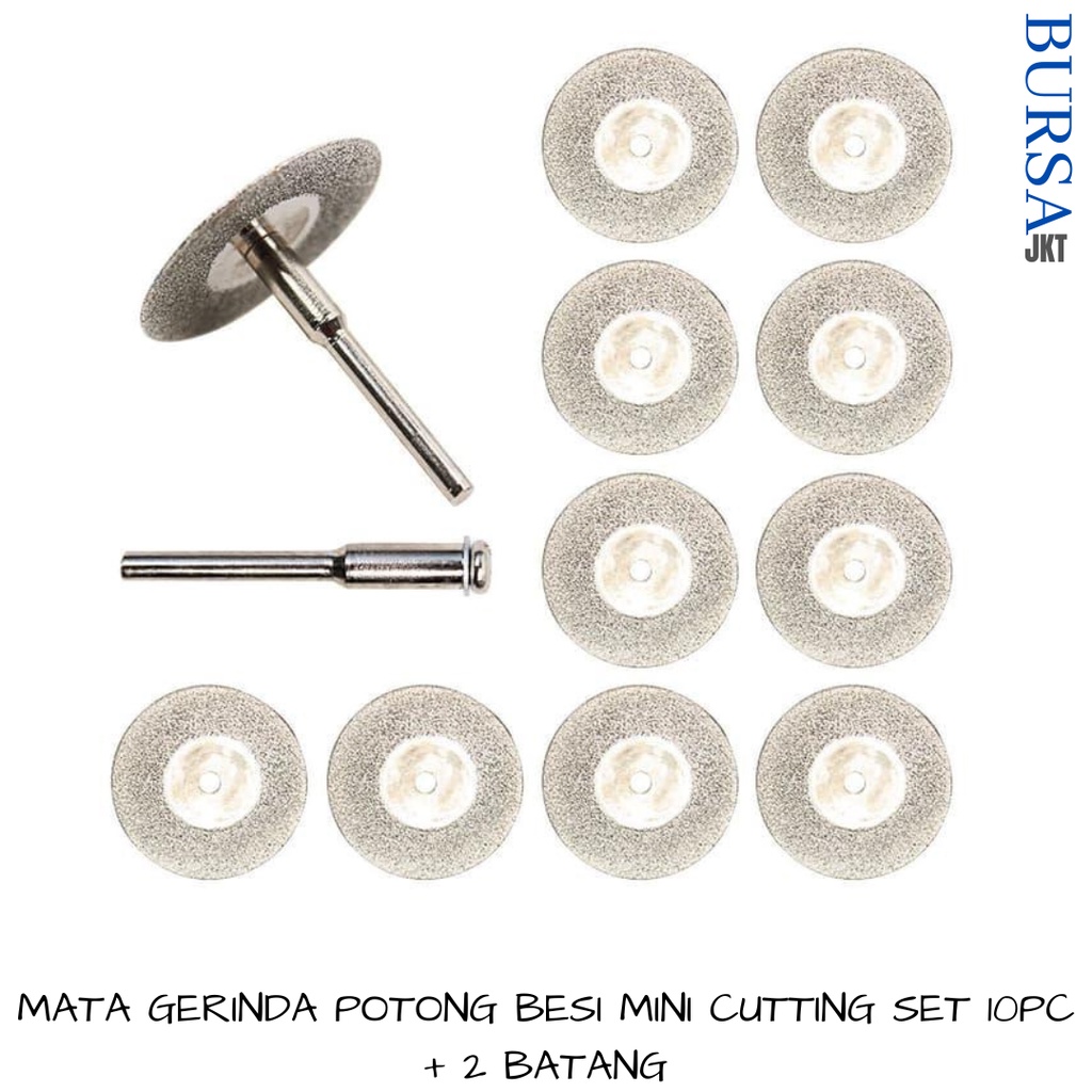 MATA GERINDA POTONG BESI MINI CUTTING WHEEL BOR TUNER TUNNER CUNER SET ISI 12 pc