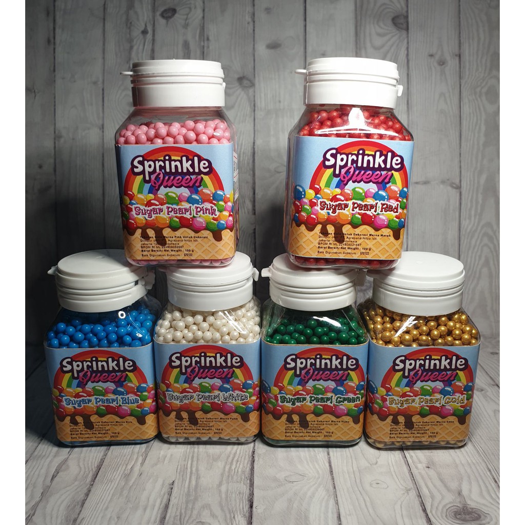 

Sprinkle Queen Sugar Pearls 4 mm 500 gram
