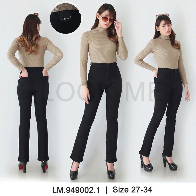 LOOK ME JEANS CUTBRAY HITAM