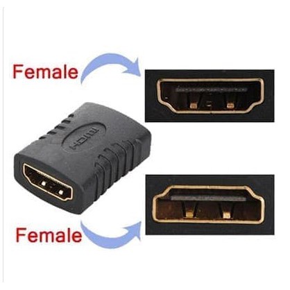 Gender HDMI Female-Female/ Sambungan kabel HDMI