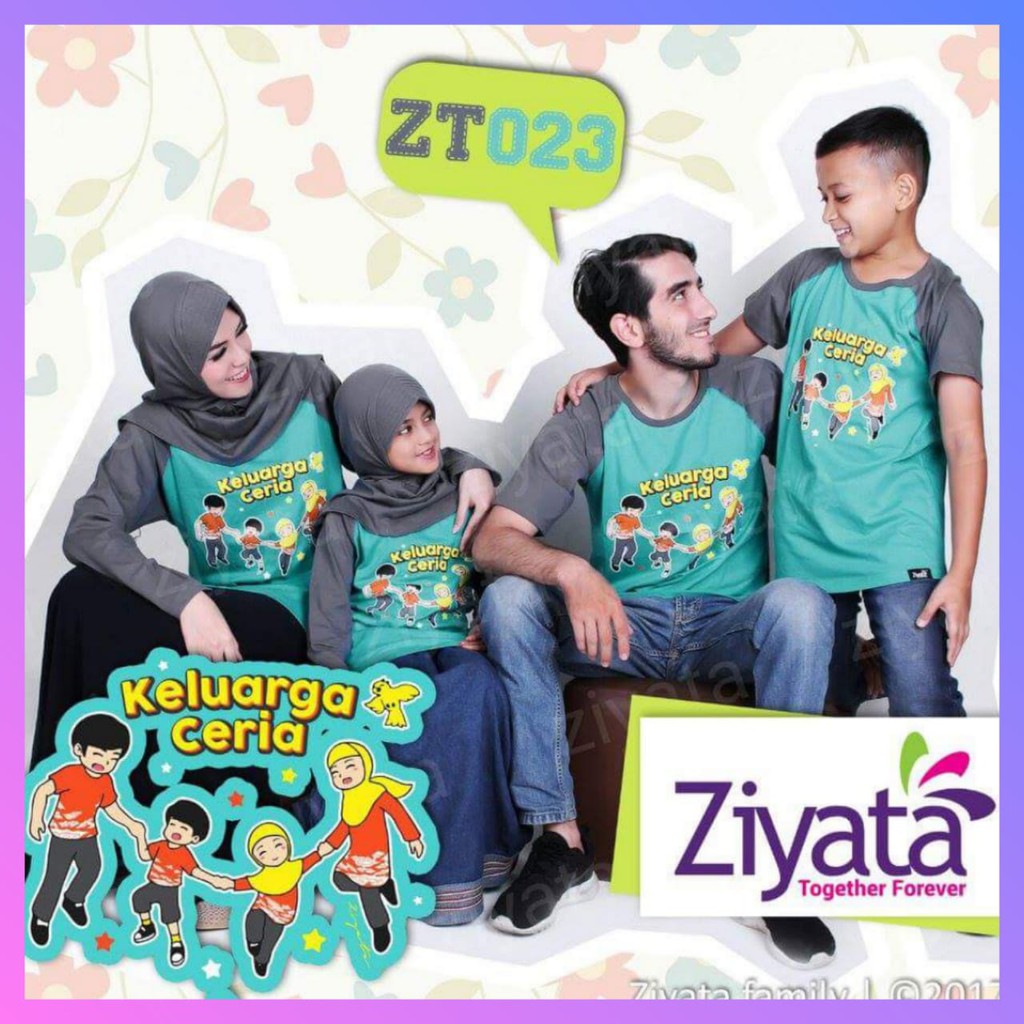 ZT023 Kaos Family Murah / Kaos Family Ziyata / Baju keluarga Ziyata / Kaos Ziyata