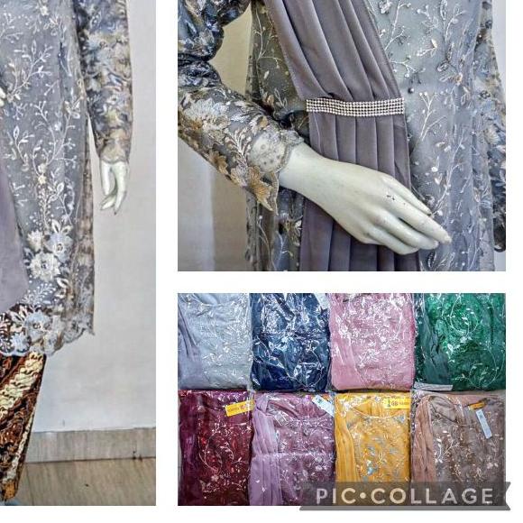 ❀ TUNIK KEBAYA KURUNG / SETELAN KEBAYA MODERN/ GAMIS PESTA/ GAMIS TILE/ GAMIS BRUKAT / GB FASHION ۩