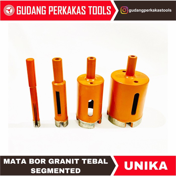 SBO UNIKA 6mm mata bor granit tebal/ diamond core segmented drill BURUAN