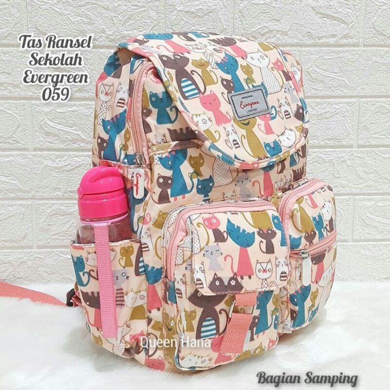 New Tas Ransel Sekolah Remaja Evergreen Tas Anak Cewe