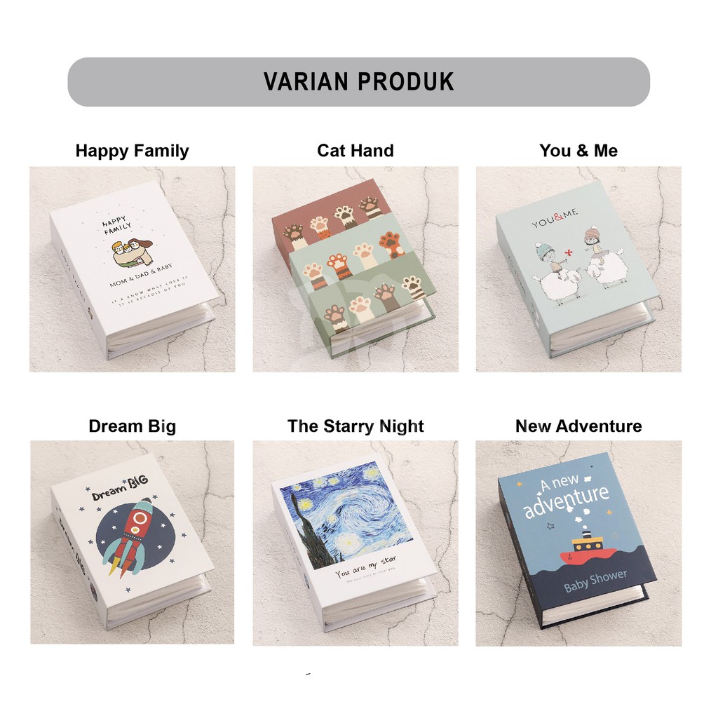 Buku Album Foto Polaroid 4R PLUS ( 11 x 16 cm ) / Collection Book Foto Laminating Murah ALBUM FOTO ISI 100 PCS ALBUM FOTO BESAR PHOTOBOOK Anak Keluarga / Album