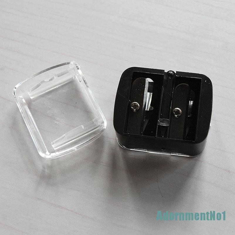 [AdornmentNo1]Precision Cosmetic Pencil Sharpener for Eyebrow Lip Liner Eyeliner 2 Holes