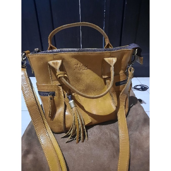 melrose leather by melisa/tas preloved/preloved melrose