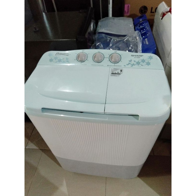 mesin cuci 2 tabung sharp 8 kg ES-T80MW