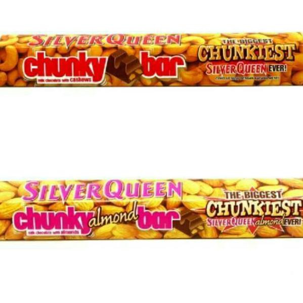 

Best seller ➥ Chunky Bar SilverQueen cokelat 100 Gram Varian Mede / Almond (Baru)