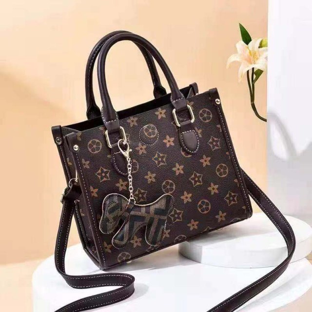 ZC 2849 RISCE TAS HAND BAG IMPORT WANITA CEWEK PEREMPUAN JAKARTA BATAM 23 20 10 GANTUNGAN DOG