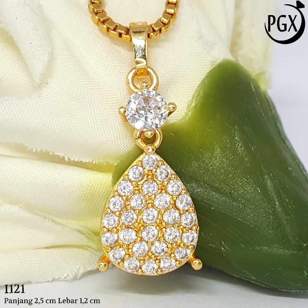 PGX Liontin Kalung Xuping Wanita Perhiasan Lapis Emas Aksesoris Fashion - I121