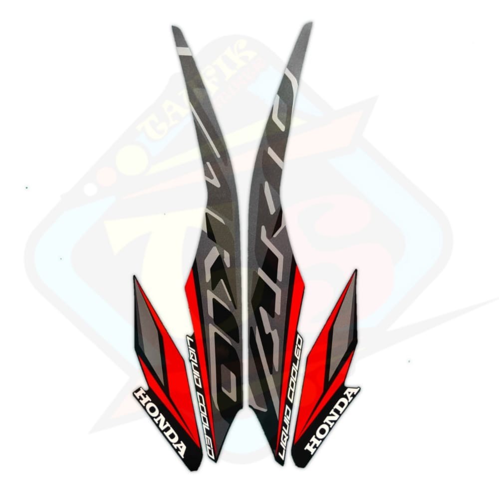 STRIPING LIS BODY MOTOR HONDA VARIO 125 2021 FULL HITAM SEPASANG STANDAR FULL SET